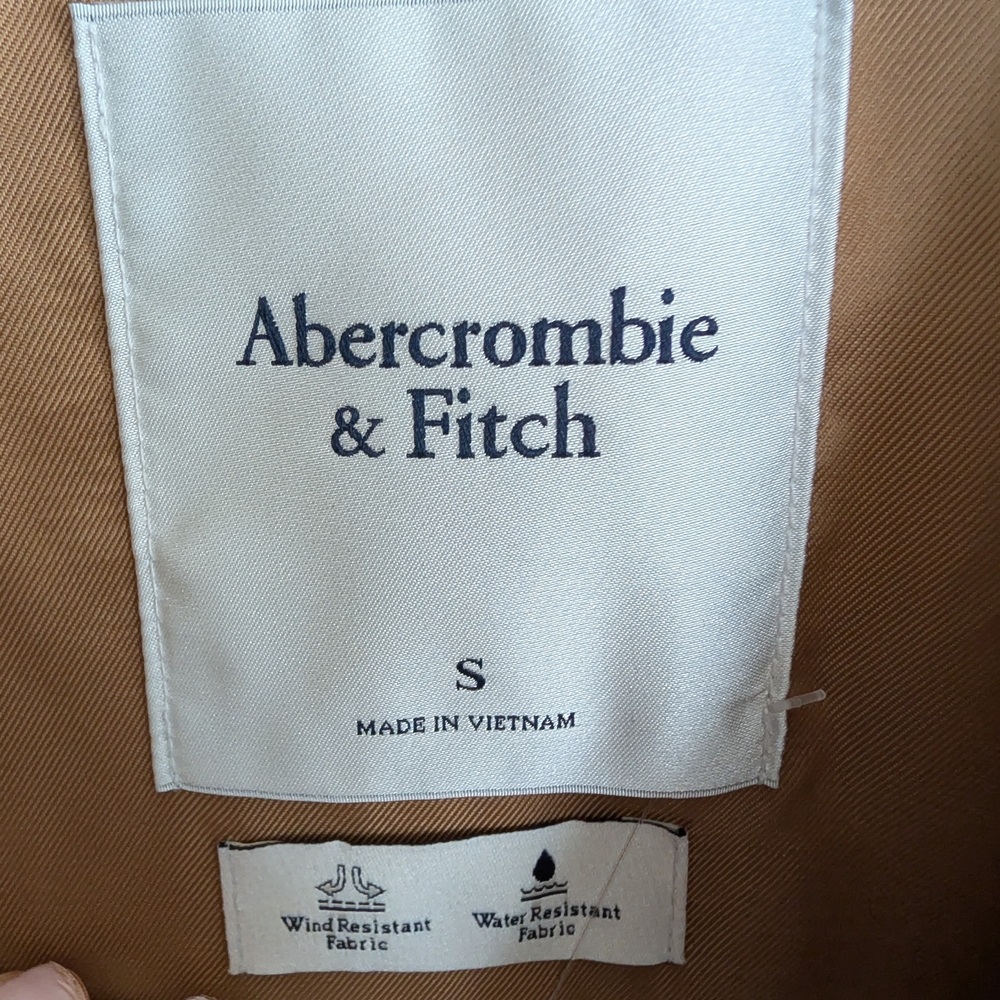Abercrombie & Fitch Cropped Trench Coat Small NWT - Picture 5 of 7